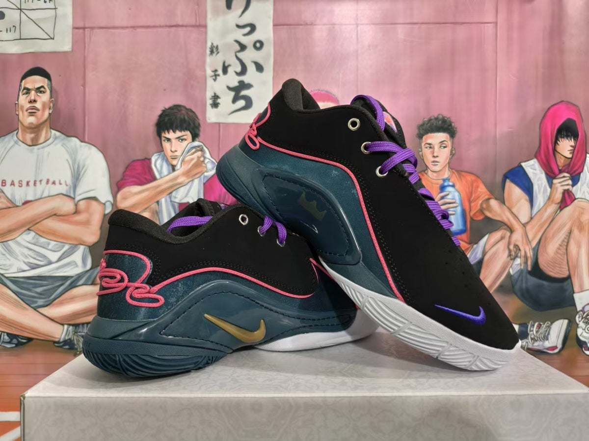 Nike Basketball Shoes Black Purple Red