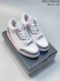 Nike Air Jordan 3 Retro White Pink Gray Sneakers IX6149-100
