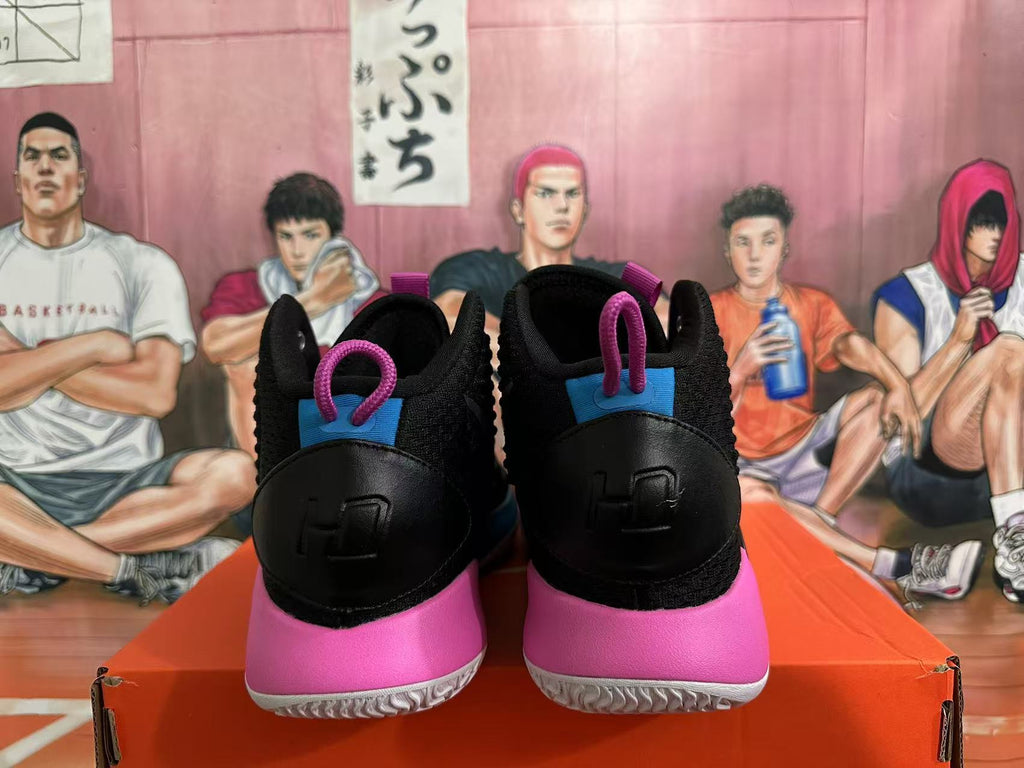Nike Zoom Basketball Shoes Black Blue Pink
