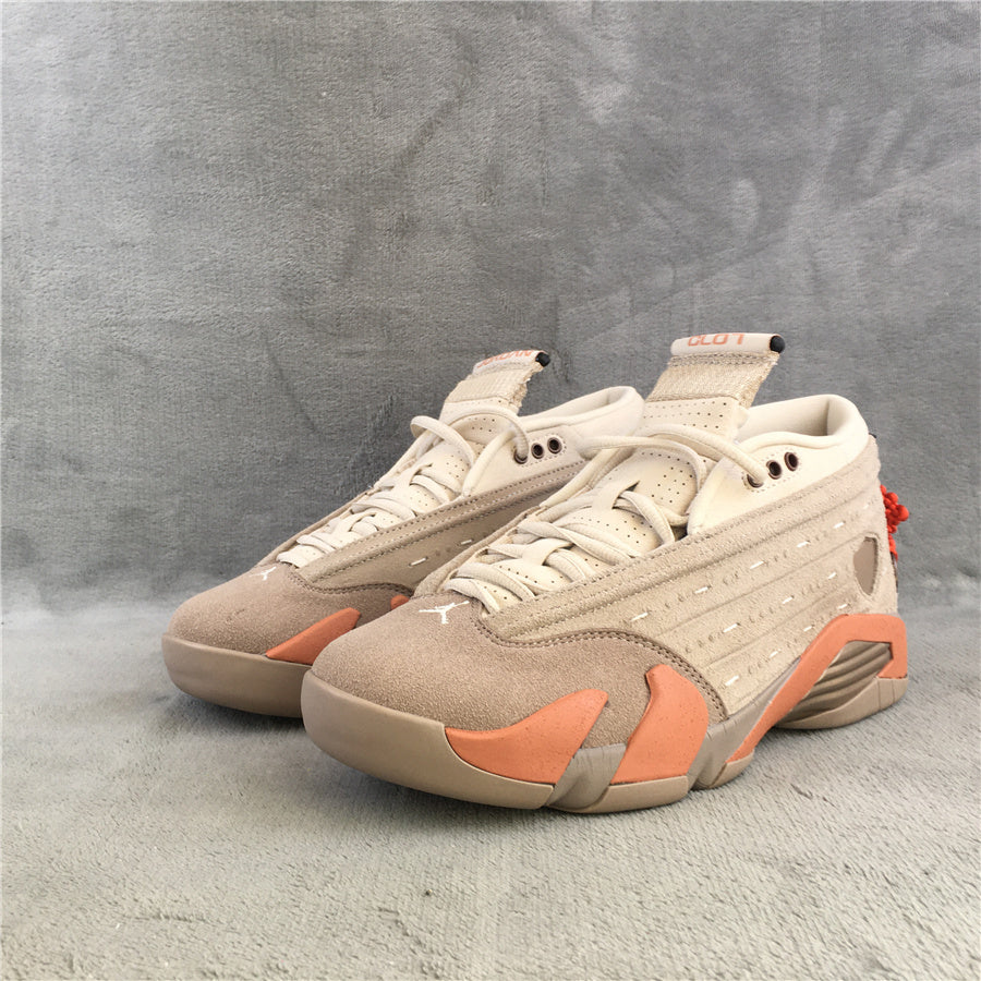 Jordan 14 Low CLOT Terracotta Blush Sneakers DC9857-200