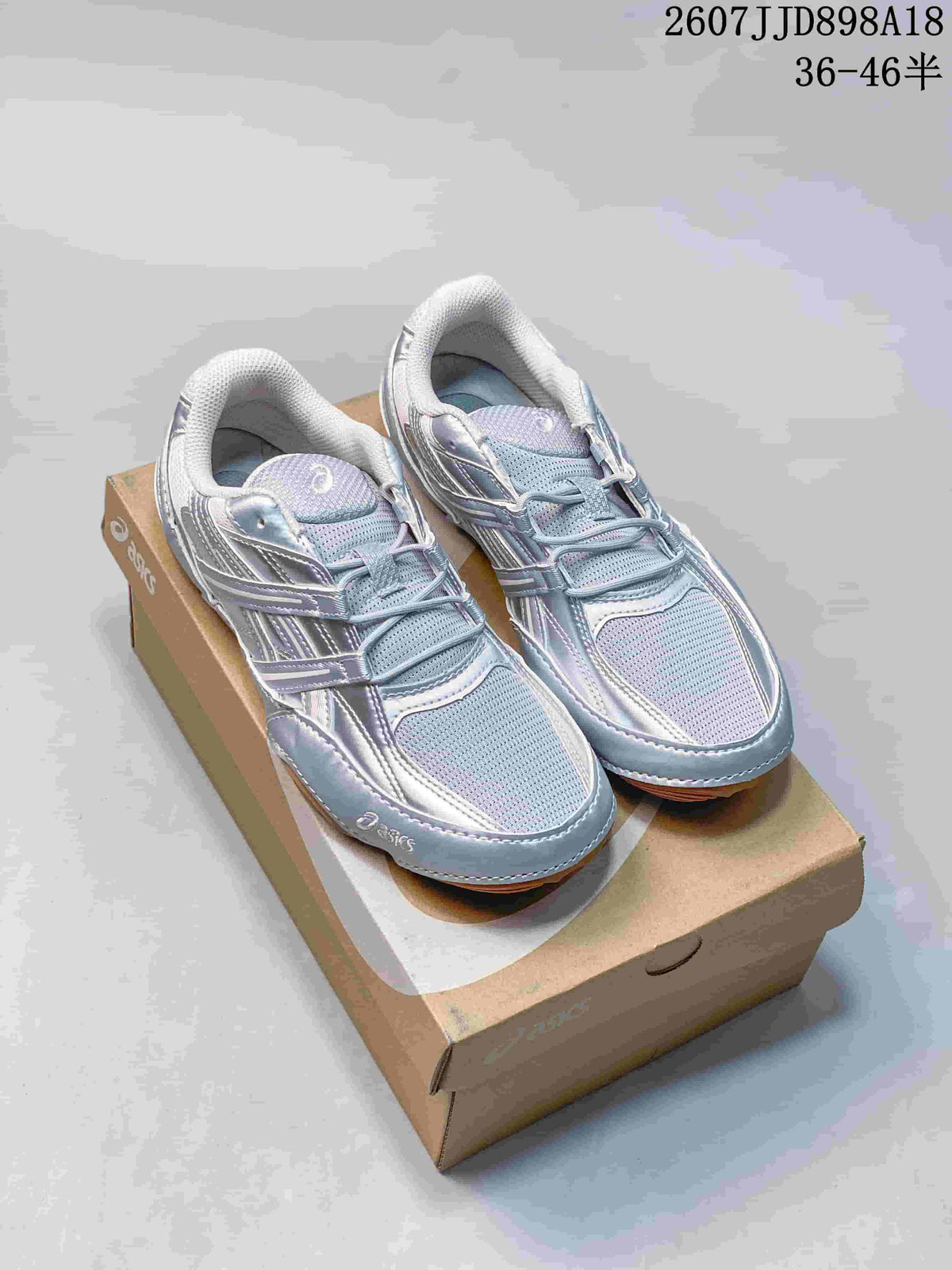 ASICS Hypersync Silver Mesh Retro Running Sneakers 2607JJD898A18