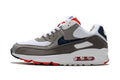Nike Air Max 90 White Grey Red Sneakers