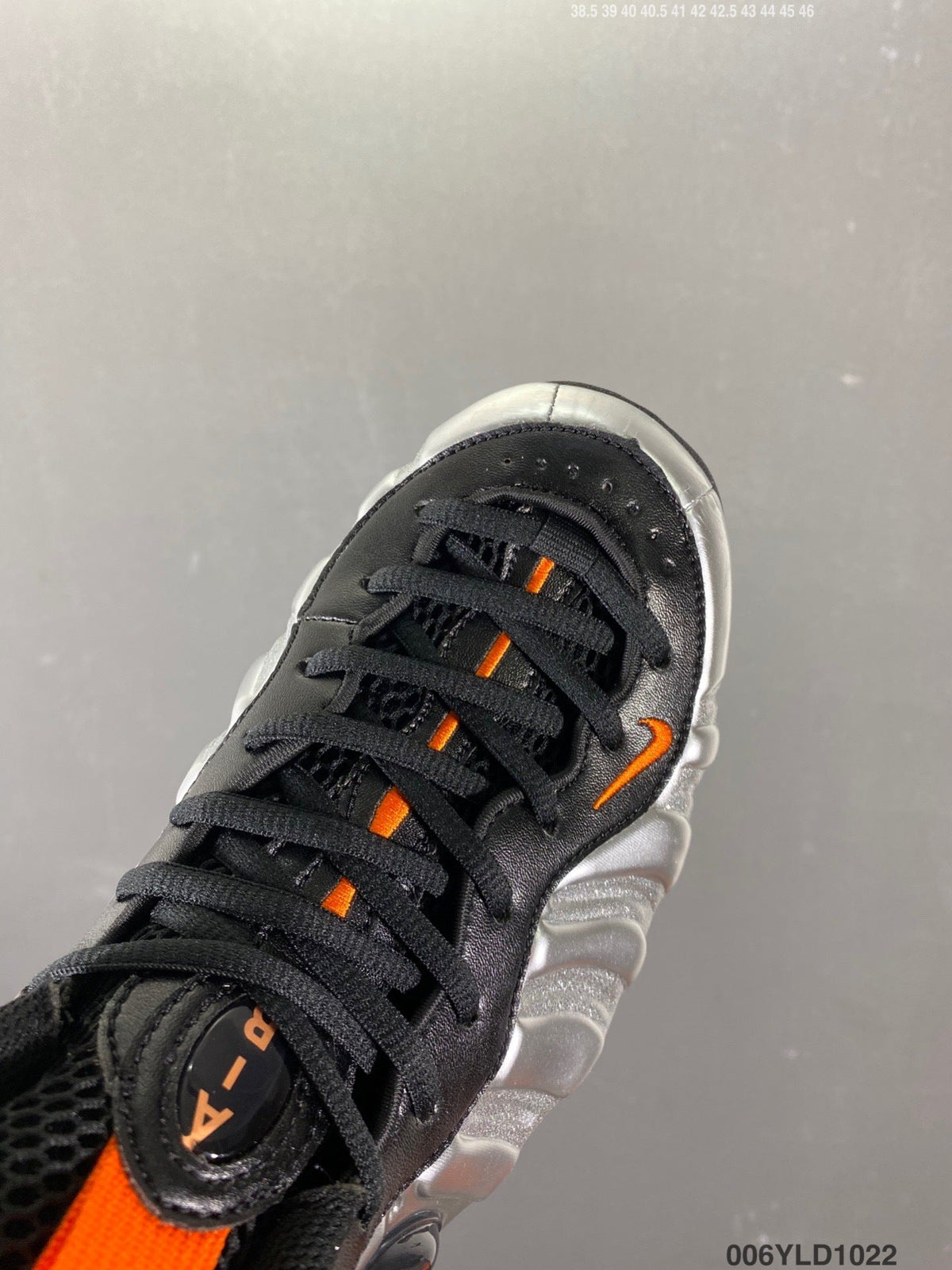 Nike Air Foamposite Pro Halloween Silver Black Orange Sneakers