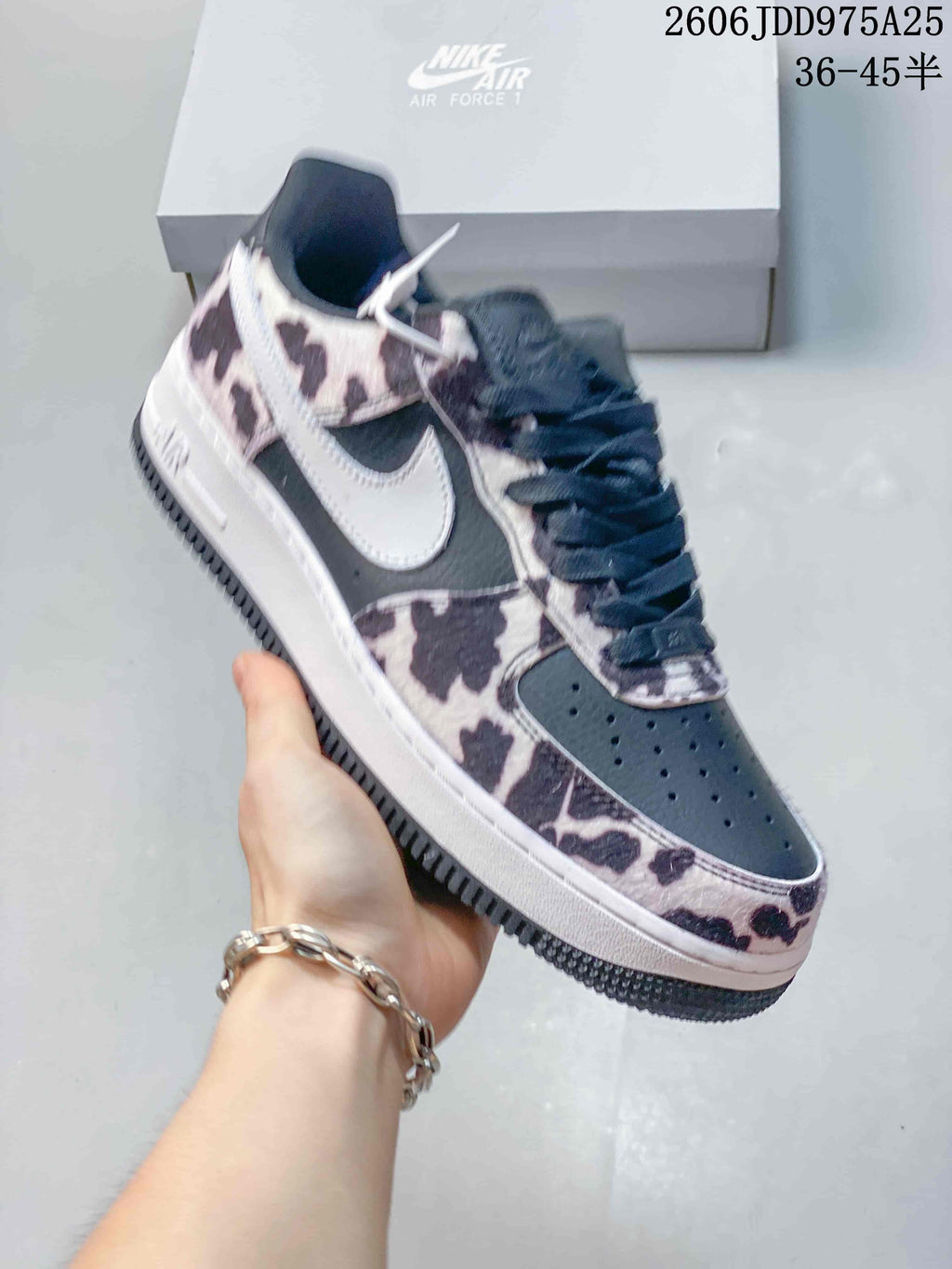 Nike Air Force 1 '07 Low Cow Print Sneakers JDD975A25