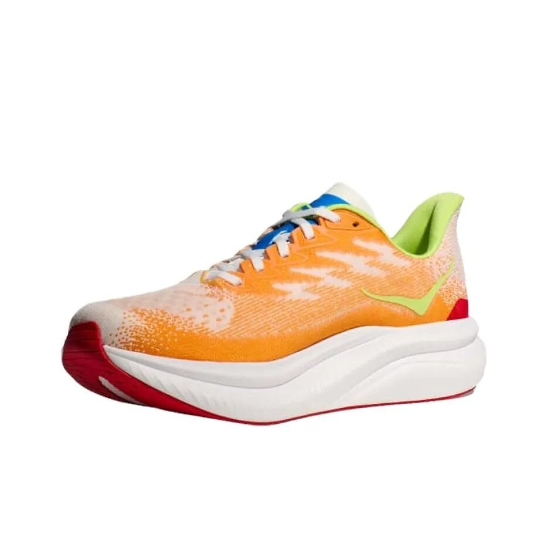 HOKA Mach 6 Running Shoes in Peach and Orange