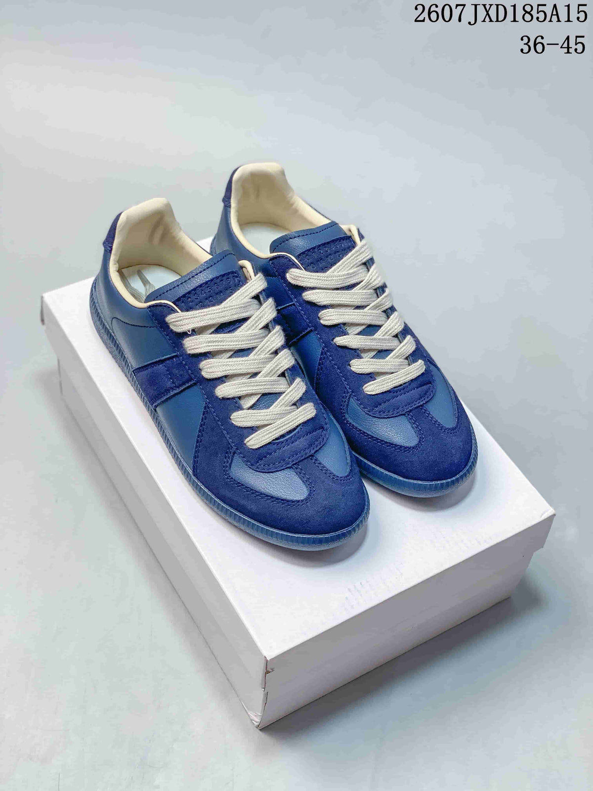 Maison Margiela S57WS0236 Blue Calfskin Sneakers