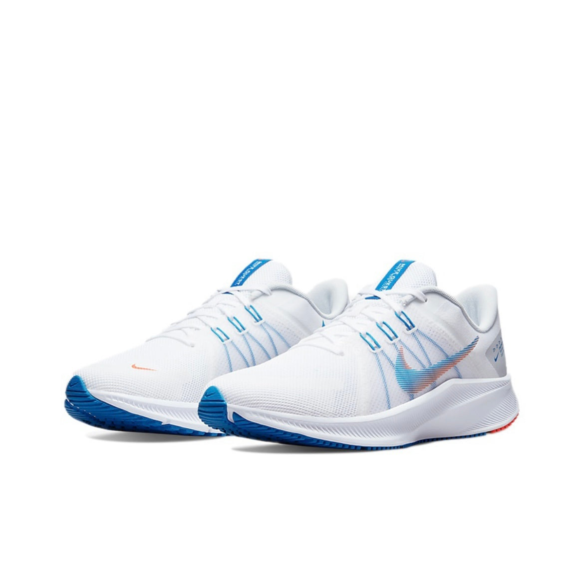 Nike Quest 4 Running Shoes Blue and White DA1105-101