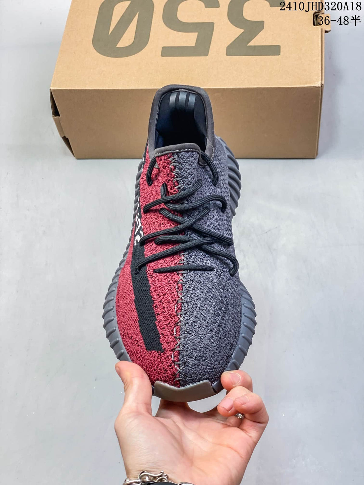Adidas Yeezy Boost 350 V2 Red Gray Sneakers 2410JHD320A18