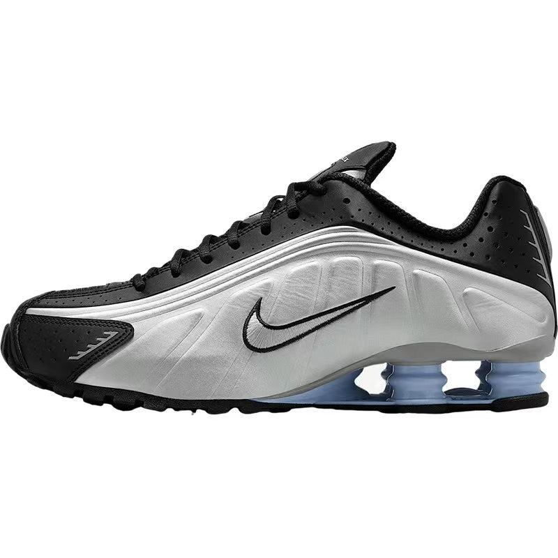 Nike Shox R4 Black Silver Sneakers