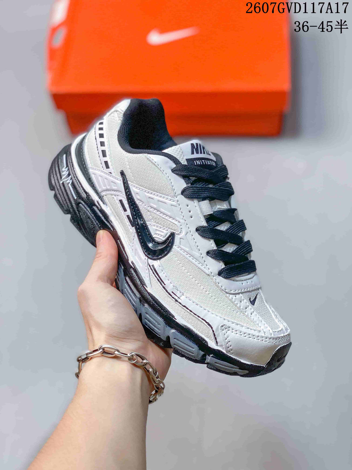 Nike Initiator Retro Running Sneakers White Black FQ6873