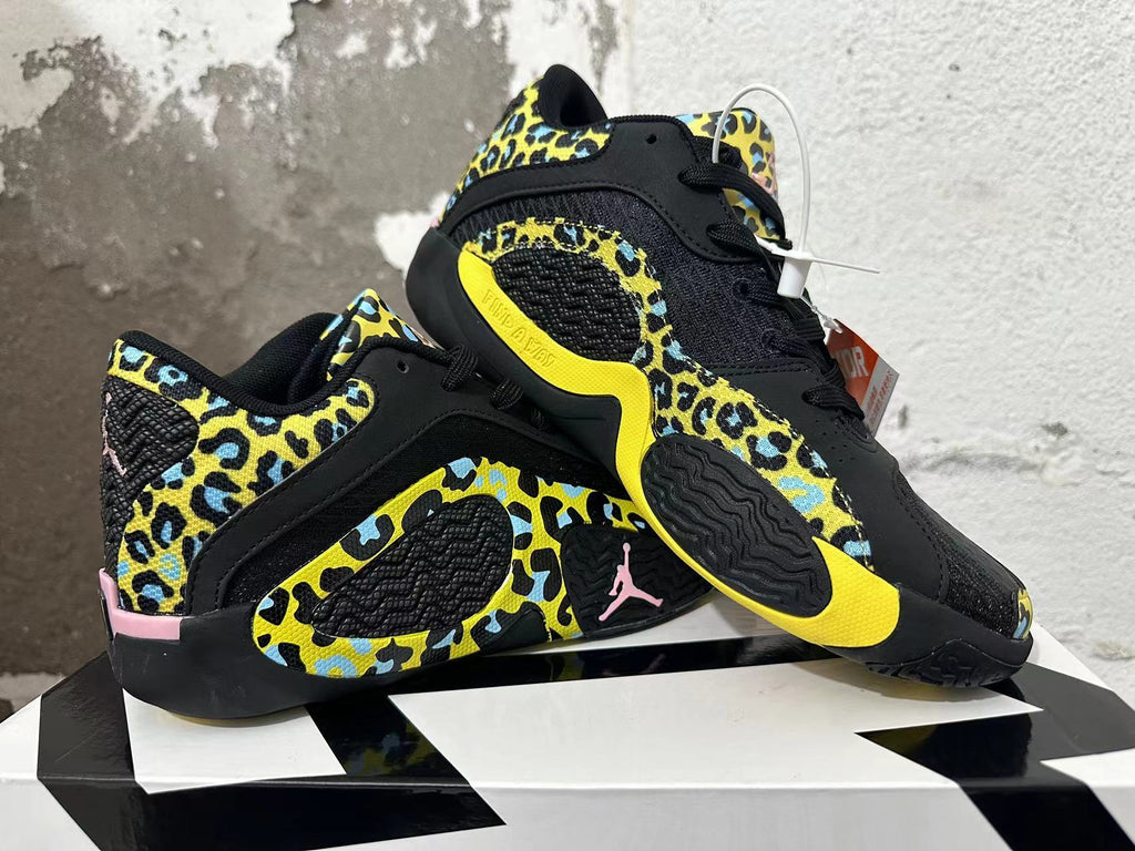 Jordan Luka 1 Basketball Shoes Black Leopard Print