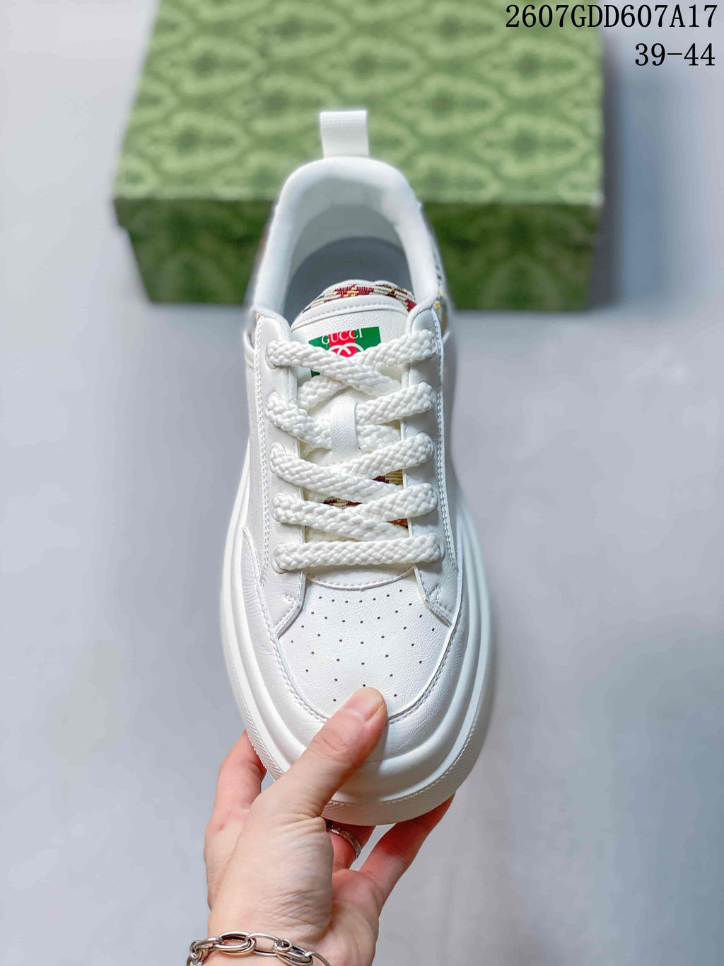 Gucci Screener GG Sneakers White 2607GDD607A17