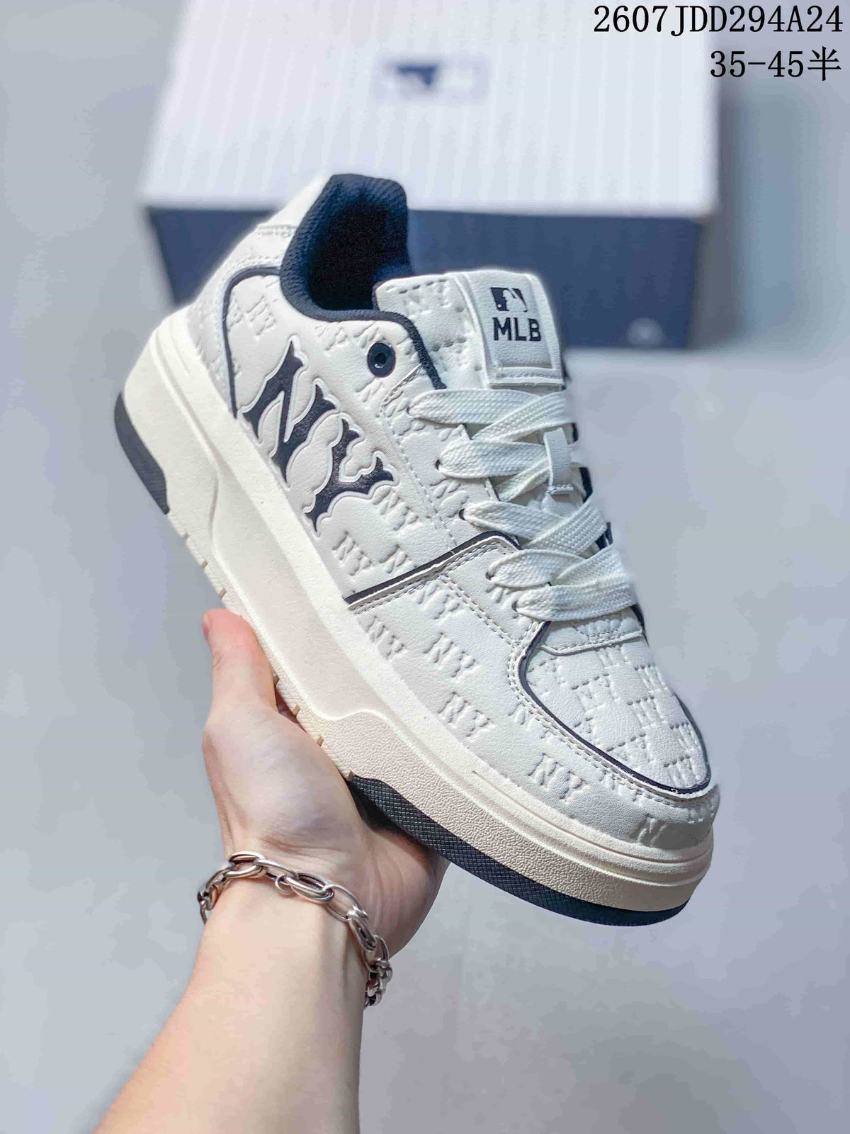 MLB Chunky Liner MID Sneakers White and Lavender