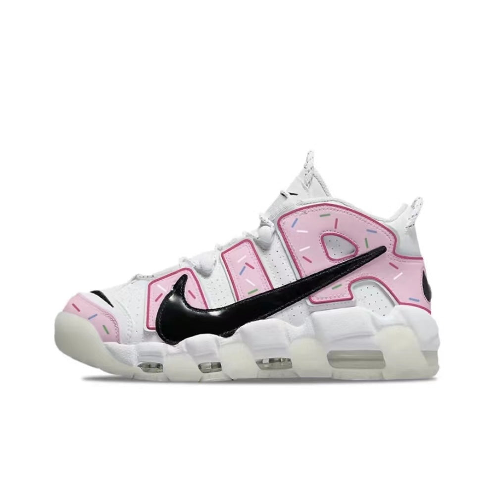Nike Air More Uptempo Donut White Pink Sneakers