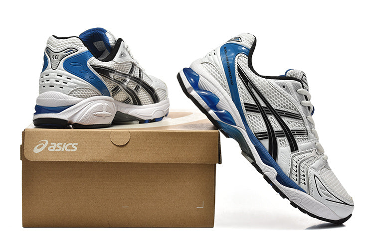 ASICS GEL White and Blue Running Sneakers