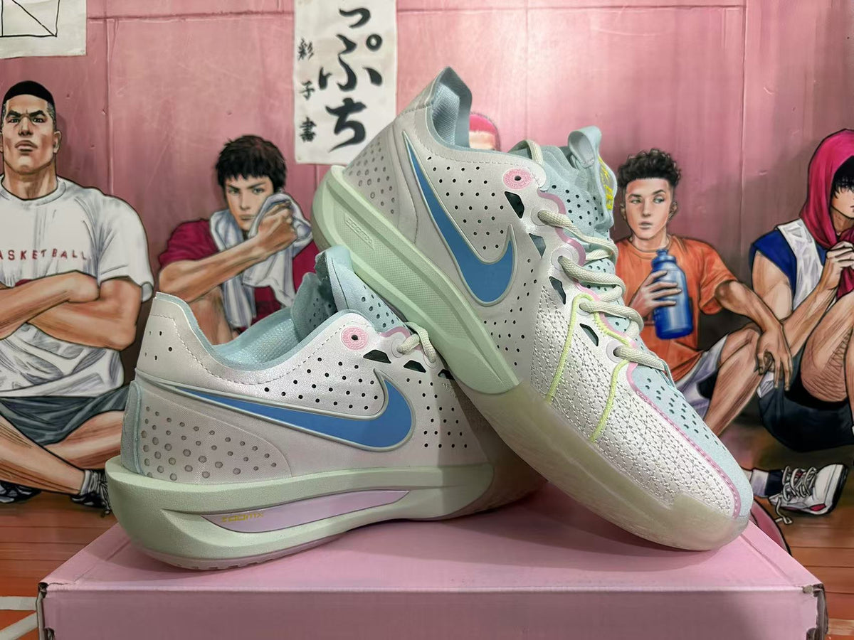 Nike G.T. Cut 3 Basketball Shoes in Light Grey and Blue