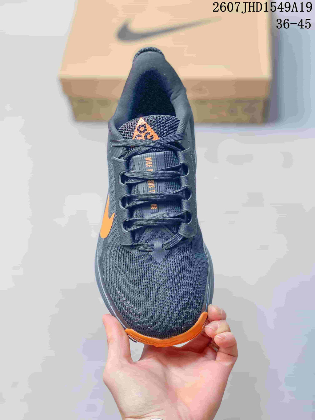 Nike Zoom Fly 5 Running Sneakers - Dark Gray and Orange