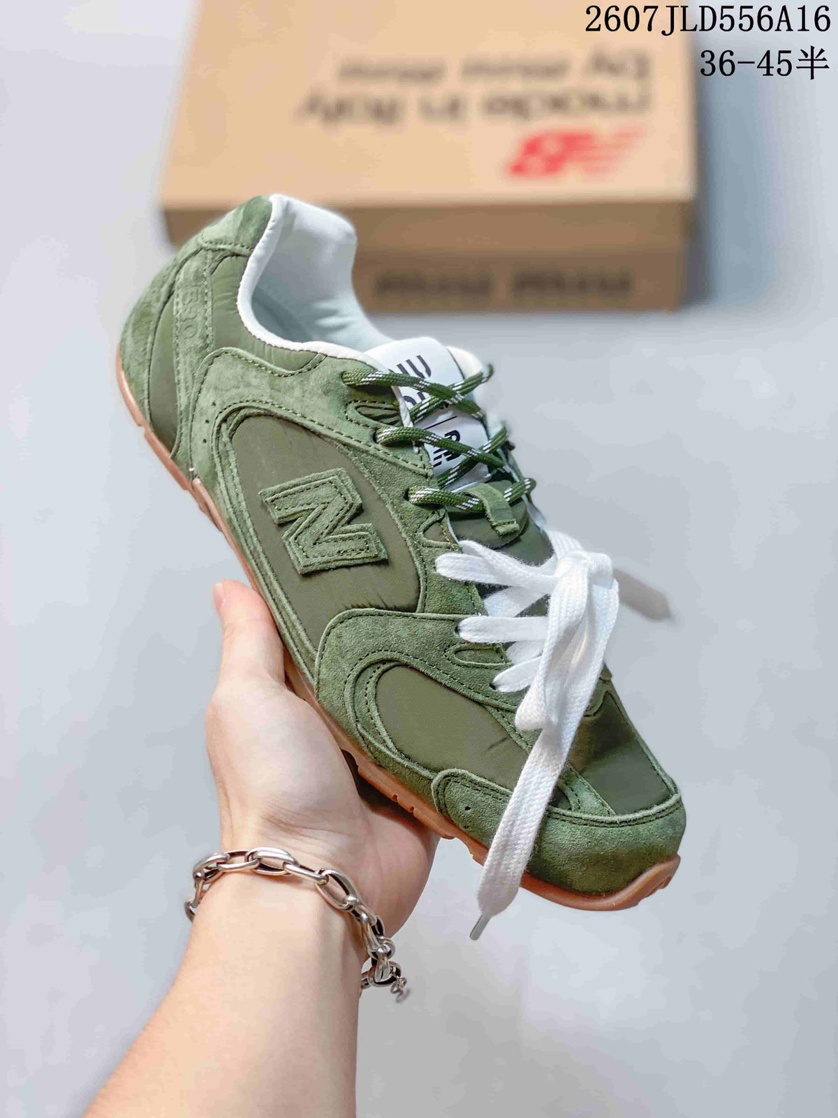 Miu Miu x New Balance 530 SL Sneakers Green or Brown 2607JLD556A16