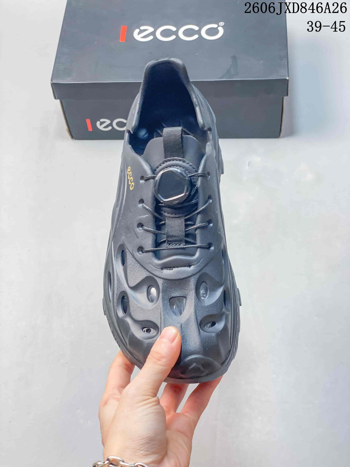 Ecco Gray Outdoor Clogs with Lace-Up Closure