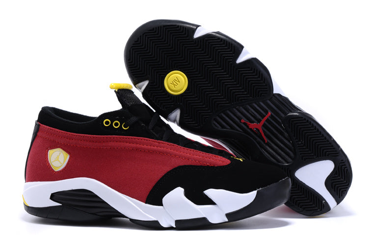 Jordan 14 Low Sneakers in White and Black