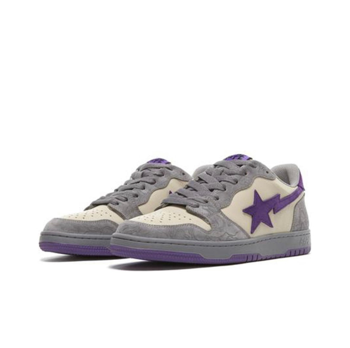 BAPE SK8 Sta Sneakers White Purple