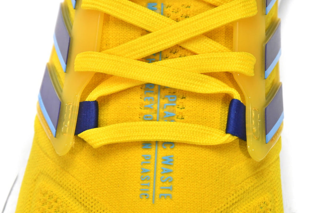 adidas UltraBoost 22 Running Shoes, Yellow and Blue, GW1710