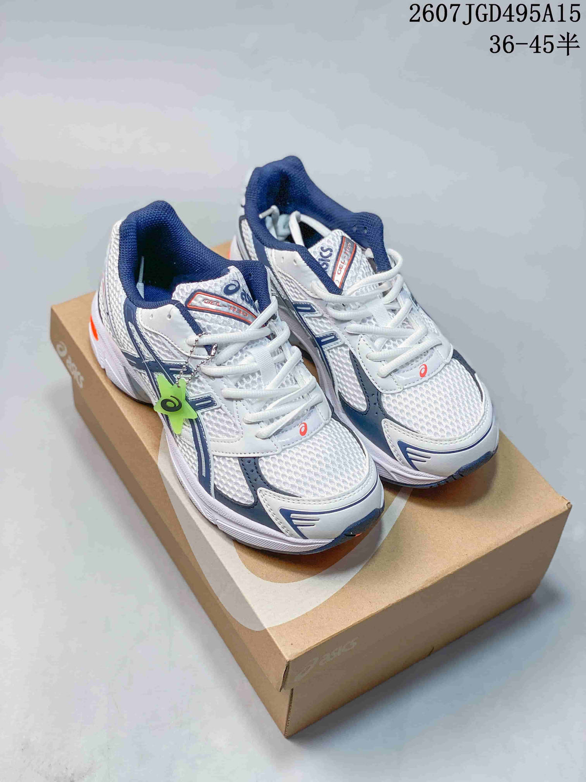 ASICS GEL-1130 White Navy Orange Sneakers 2607JGD495A15