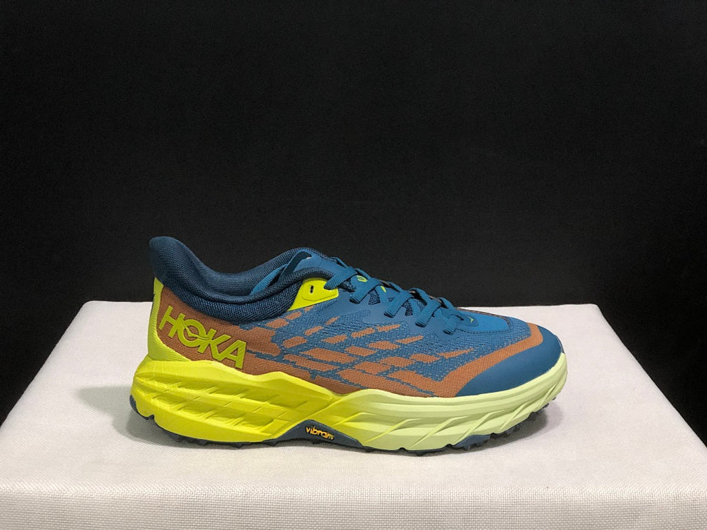 HOKA Speedgoat 6 Trail Running Shoes Blue Yellow