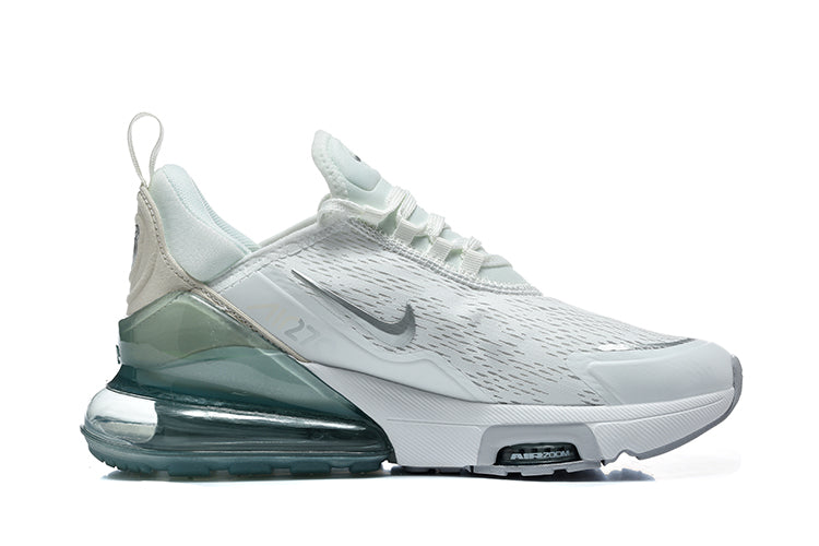 Nike Air Max 270 White and Green Sneakers