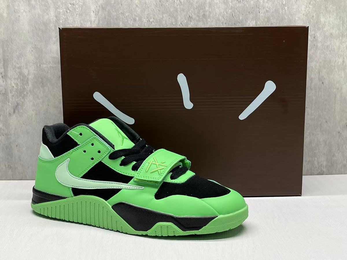 Nike Air Ship x Travis Scott Sneakers, Green and Black